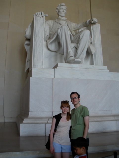 bf and I hanging with Abe